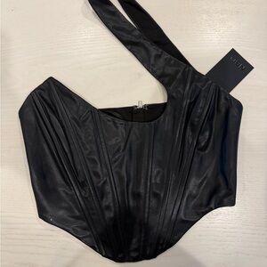 NBD Elodie Corset Top in Black